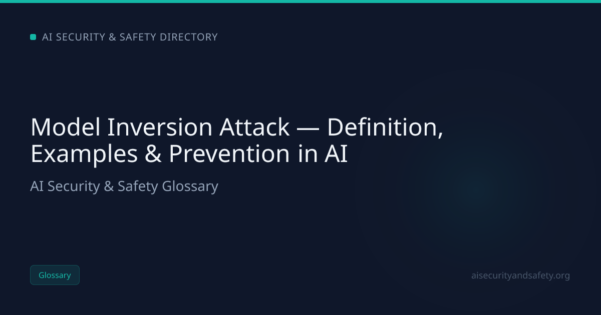Model Inversion Attack — Definition, Examples & Prevention in AI | AI ...