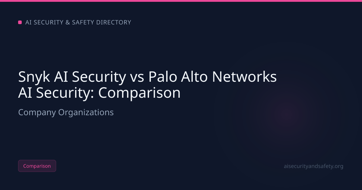 Snyk AI Security vs Palo Alto Networks AI Security (2026): Which AI ...