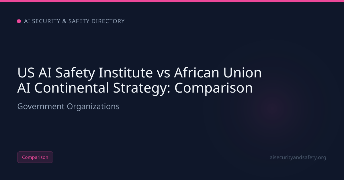 US AI Safety Institute vs African Union AI Continental Strategy | AI ...