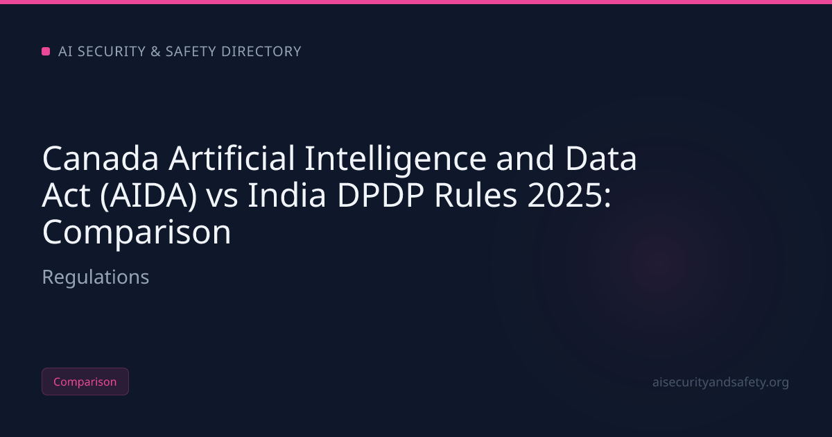 Canada Artificial Intelligence and Data Act (AIDA) vs India DPDP | AI ...