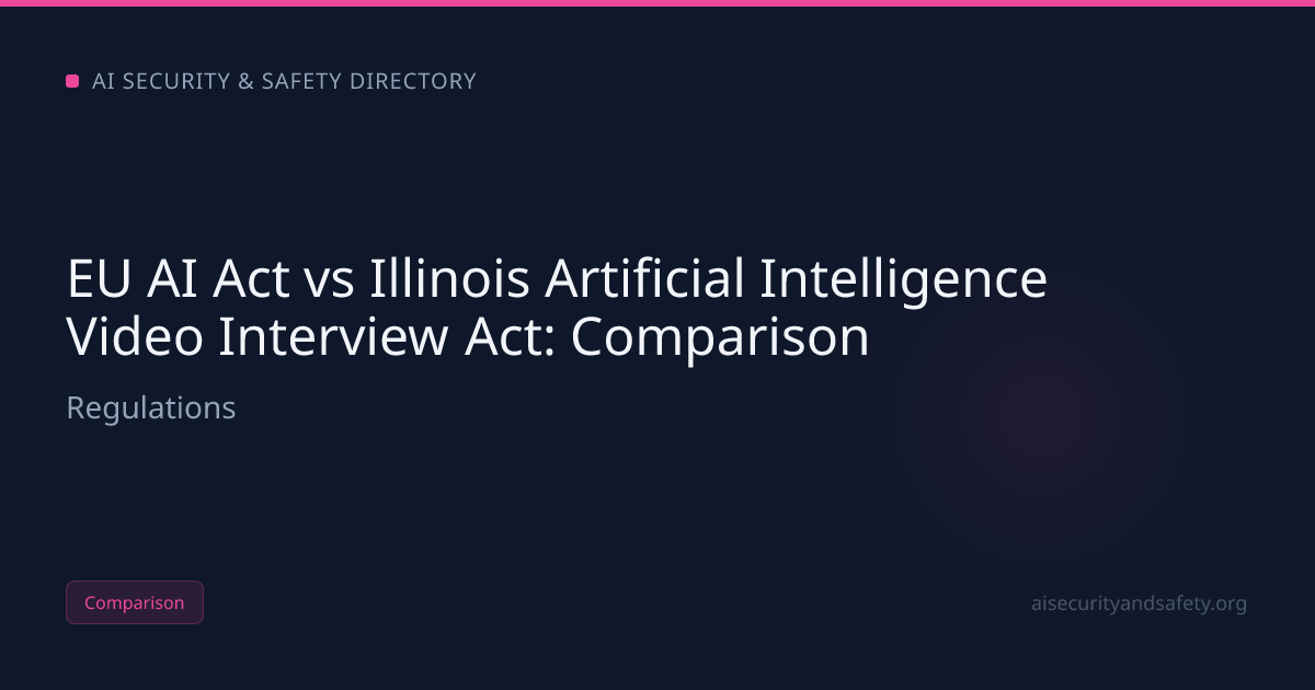 EU AI Act vs Illinois Artificial Intelligence Video Interview Act | AI ...