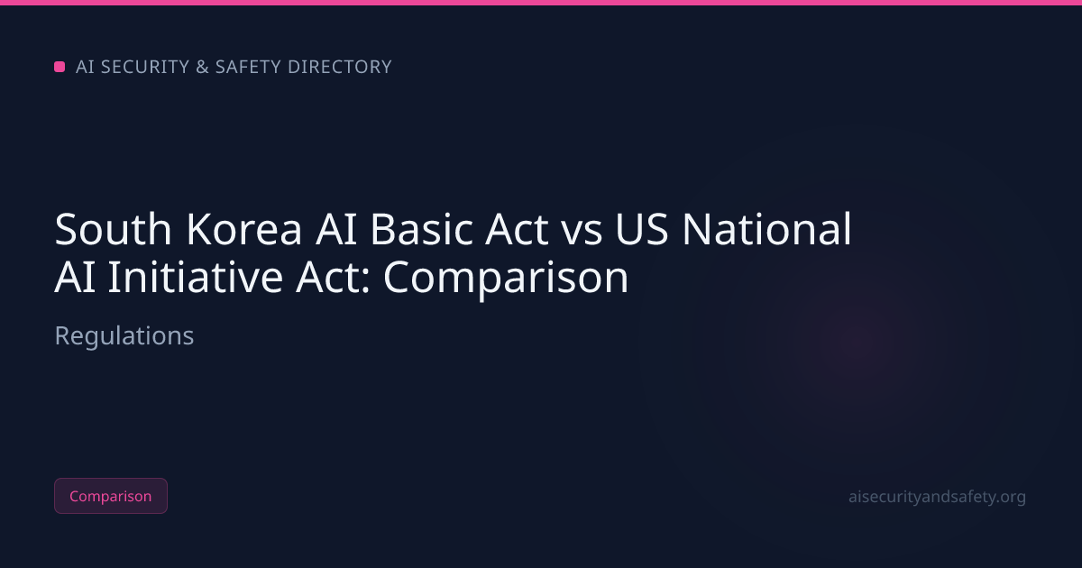 South Korea AI Basic Act vs US National AI Initiative Act (2026): | AI ...