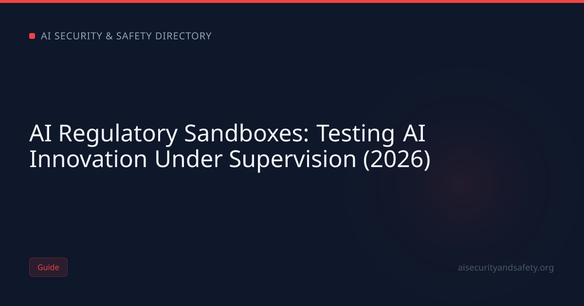 AI Regulatory Sandboxes: Testing AI Innovation Under Supervision (2026 ...